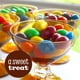 thumbnail image 2 of M&M'S Caramelo de chocolate con leche de almendras, tama&ntilde;o familiar, bolsa de dulces resellable de 15 onzas, 2 of 9