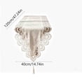 thumbnail image 3 of 1Pc Lace Table Runner, Embroidery Floral Table Runners with Tassel, Retro French Country Style for Wedding Decor, Afternoon Tea, Bed Runner, Piano Top Cover - 14x47'', 3 of 6