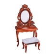 thumbnail image 2 of BELOVING 1:12 Vanity with Stool Mini Furniture for Furnishings Gift Life Scene Layout, 2 of 10
