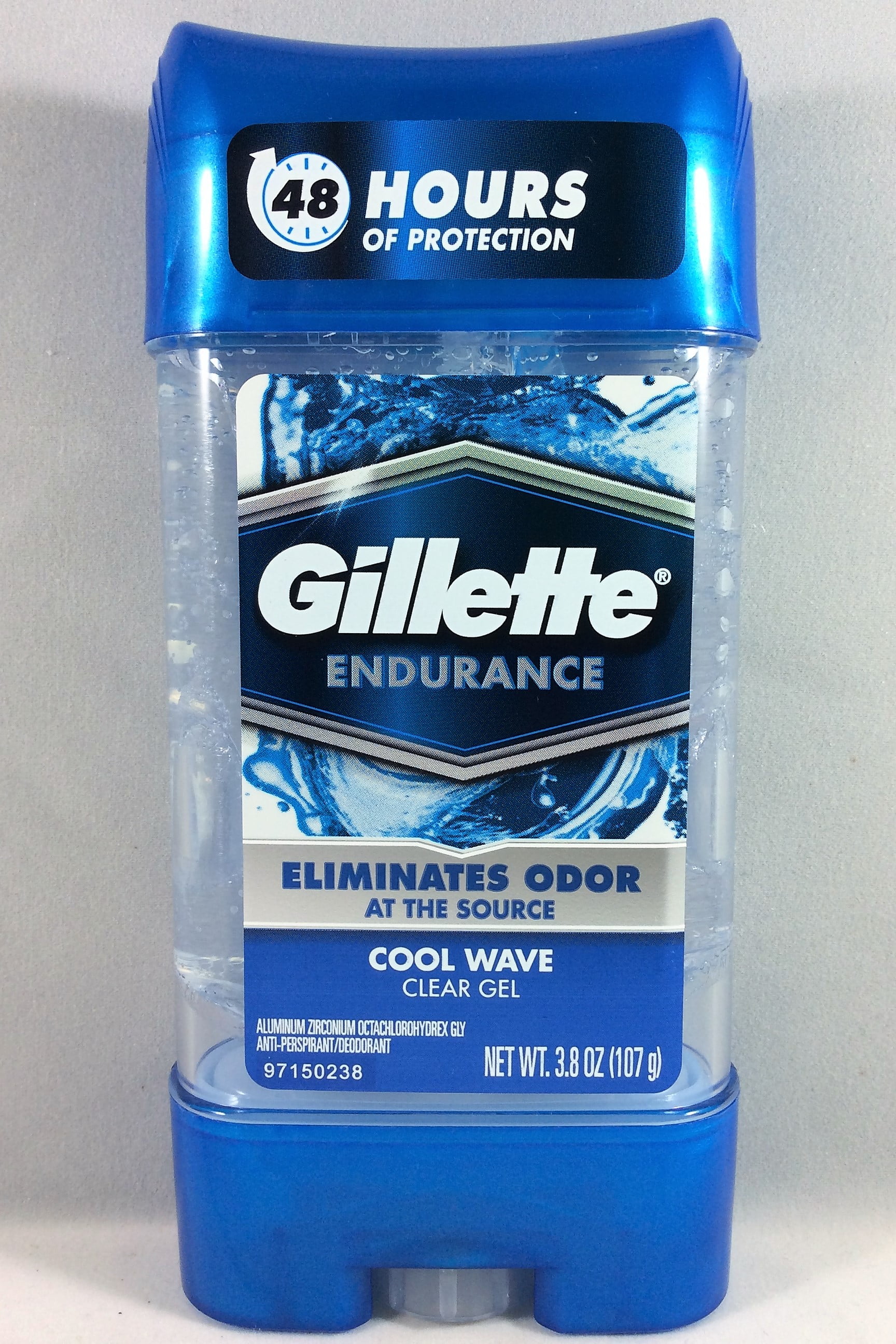 Gillette Endurance Cool Wave Clear Gel AntiPerspirant/Deodorant 3.8 oz