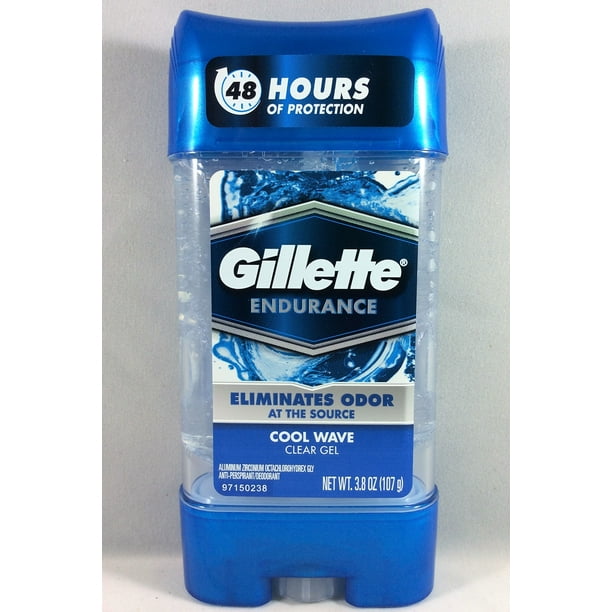 Gillette Endurance Cool Wave Clear Gel AntiPerspirant/Deodorant 3.8 oz