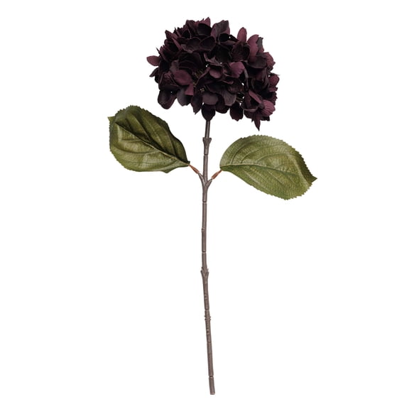My Texas House Fall Faux Hydrangea Stem, Dark Purple, 20"