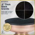 thumbnail image 6 of Finch Adler Metal Accent Side Table 16 Hourglass Shape Polished Black Rose Gold, 6 of 10