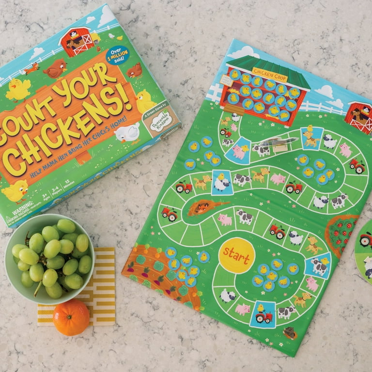 Peaceable Kingdom Count Your Chickens! Kids Board Game - 2 to 4