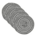 thumbnail image 1 of Uxcell 4 Pcs Manteles Individuales Redondos Tejidos, Mantel Lavable de 4.3 Pulgadas Resistente al Calor Decorativo para Mesa de Comedor de Cocina Encimera, Gris, 1 of 7