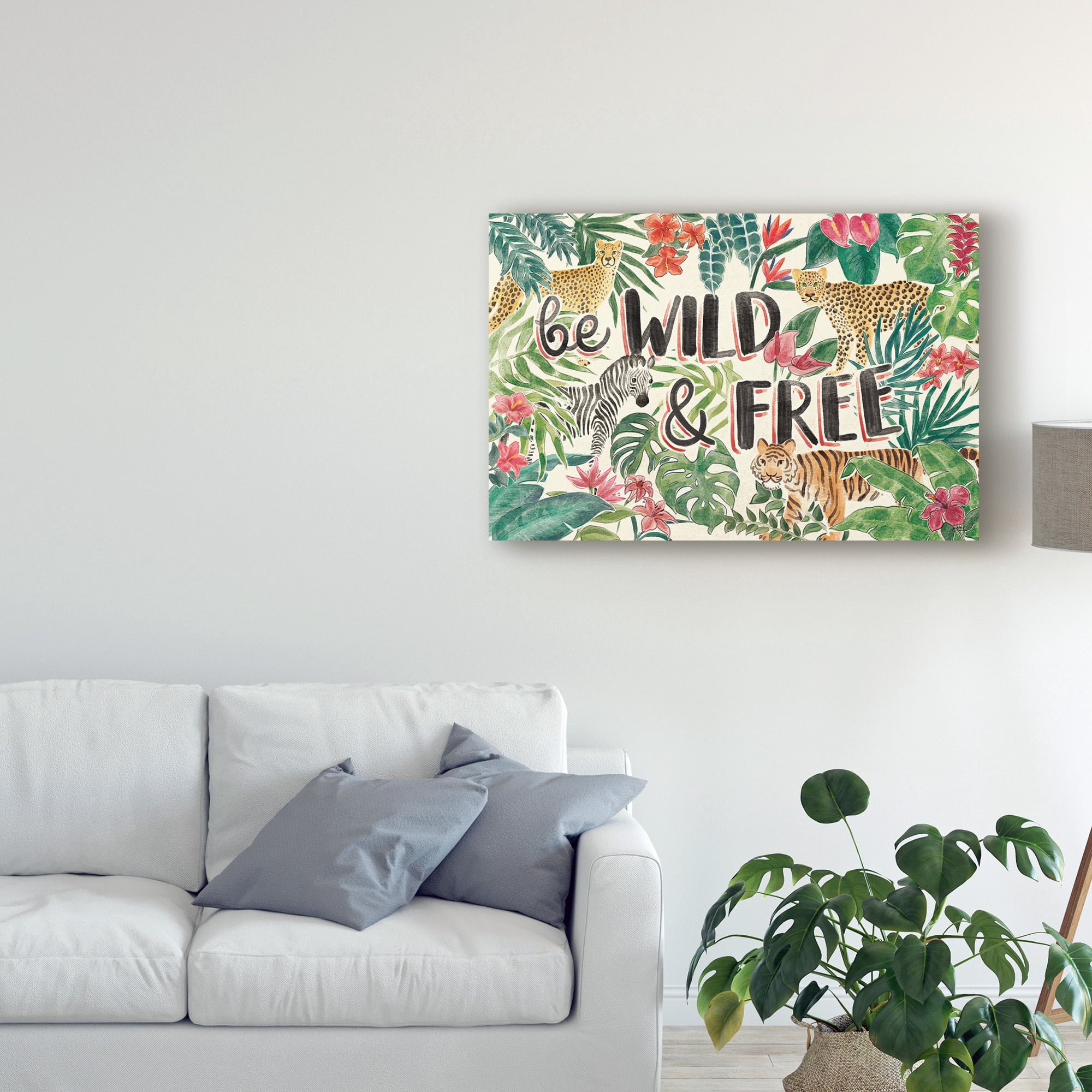 Trademark Fine Art 'Jungle Vibes I' Canvas Art by Janelle Penner