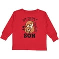 thumbnail image 3 of Inktastic Otterly Amazing Son with Mother and Child Otter Boys Long Sleeve Toddler T-Shirt, 3 of 5