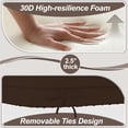 thumbnail image 4 of 17'' x 16'' x 2.5"Thick Chair Cushions for Dining Chairs, 6 Pack WaterProof Easy Clean Kitchen Chair Pads with Ties and Non-Slip Backing - 30D High Elastic Foam Soft Kitchen Chair Cushions, 4 of 6
