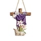 thumbnail image 2 of Crucifijo de Pascua de primavera, ideas de madera, placas decorativas, decoración del hogar, decoración ecológica, decoración exquisita, decoración del marco de la puerta, decoración de la cerca, 2 of 6