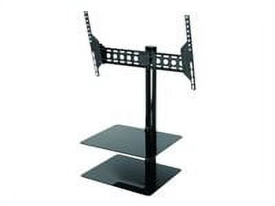 ESL822B-T - Wall Mount with 2 Shelves, for TVs up to 60", Black