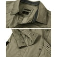 thumbnail image 5 of ZIMEGO Men's Stretch Flex Slim Color Washed Vintage Rugged Fashion Button Shirts, 5 of 6