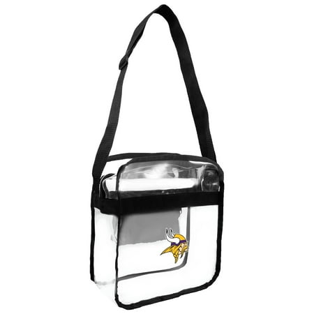 Minnesota Vikings Petite Purse - Little Earth - NFL Clear Carryall Cross Body Bag, Minnesota Vikings