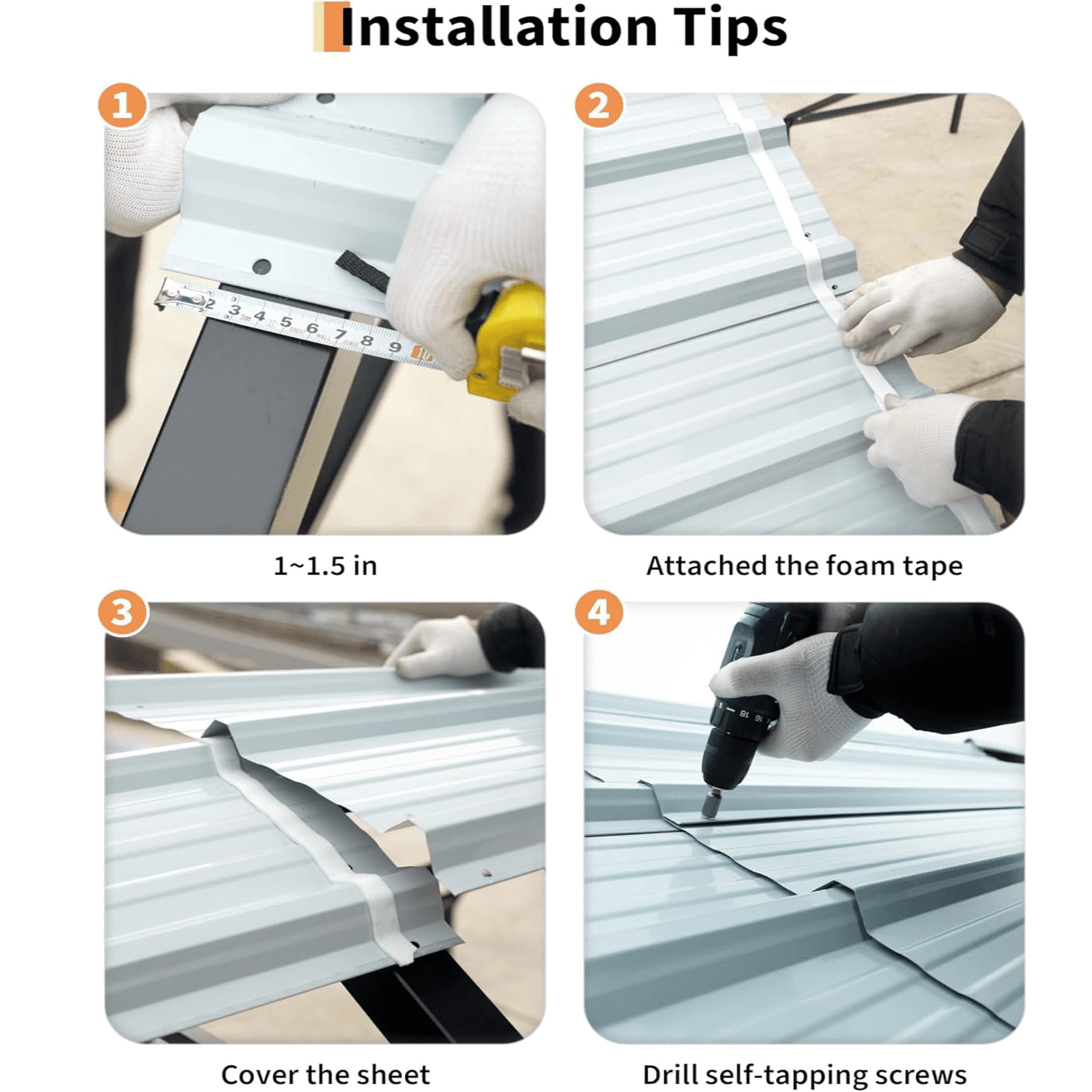 Metal Carport Kits with Reinforced Frame & Steel Roof, All-Weather Permanent Shelter for Boats, Sedans and Tractors