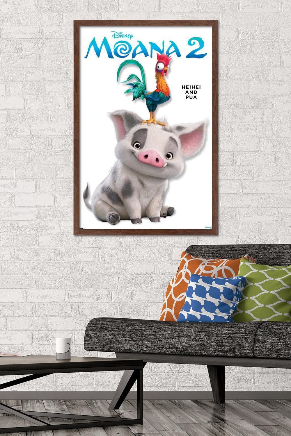 Disney Moana 2 - Heihei and Pua Feature Series Wall Poster, 22.375" x 34"