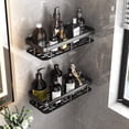 thumbnail image 1 of Xihbxyly Estante de Ducha, Organizador de Baño Inoxidable, Sin Taladros, para Montaje En Pared, Multiusos para Cocina y Baño, Diseño Compacto, Tamaño 30,5 × 13 × 5,5 Cm, 1 of 7