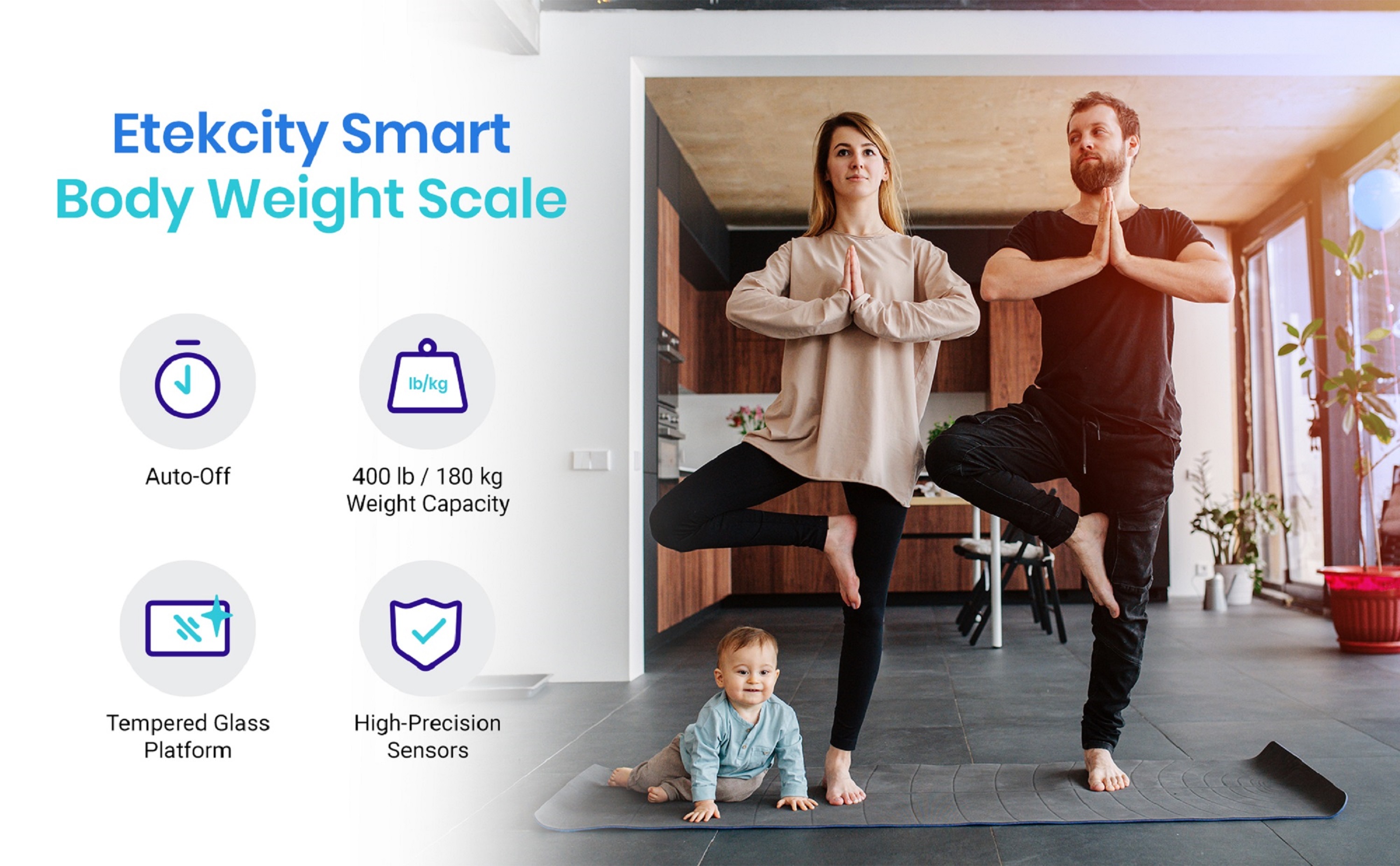 Etekcity Smart Digital Body Weight Scale Bluetooth photo 6