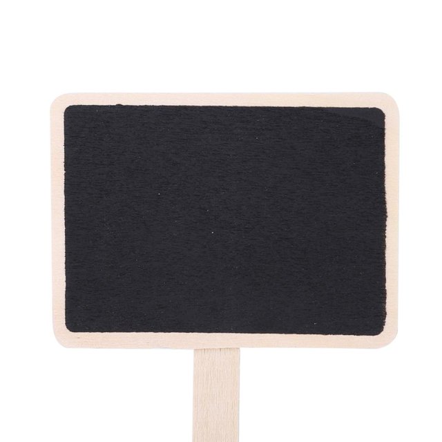 LYUMO 10Pcs Plant Sign Tag Plants Flower Price Tag Mini Message Blackboard Garden Deco