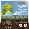 thumbnail image 3 of Outsunny Galvanized Raised Garden Bed with Gloves, White, 3 of 9