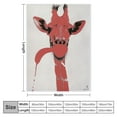 thumbnail image 4 of BCIIG Giraffe Theme Warm Lightweight Soft Fleece Throw Blanket Living Rooms Sofa Decor Cow Gifts Blanket All Seasons Super Soft Blanket for Toddlers, Children, and Adults 40x50in, 4 of 6