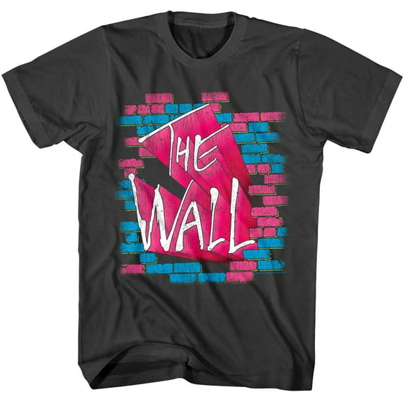 Pink Floyd - The Wall Bricks - American Classics - Smoke Adult Short Sleeve T-Shirt