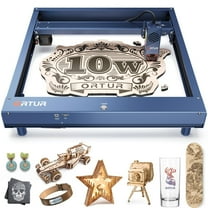 Ortur H10 10W Laser Engraver, Laser Engraving and Cutting Machine for Wood, Metal, Leather, Acrylic, Glass