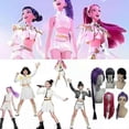 thumbnail image 1 of K ids G irls KPop Demon Hunters Cosplay Rumi Mira Zoey Costume Fancy Dress Outfits costume, 1 of 2