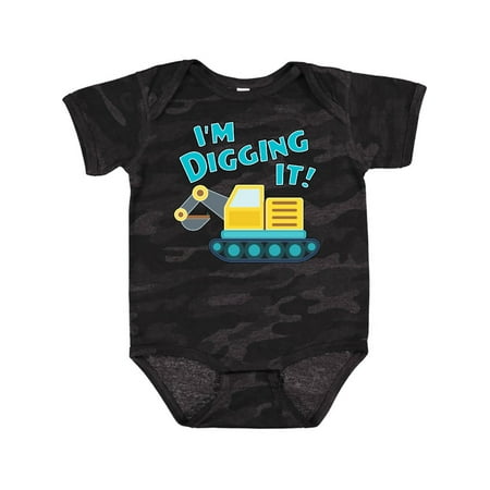 

Inktastic Im Digging It- steam shovel fun Boys or Girls Baby Bodysuit