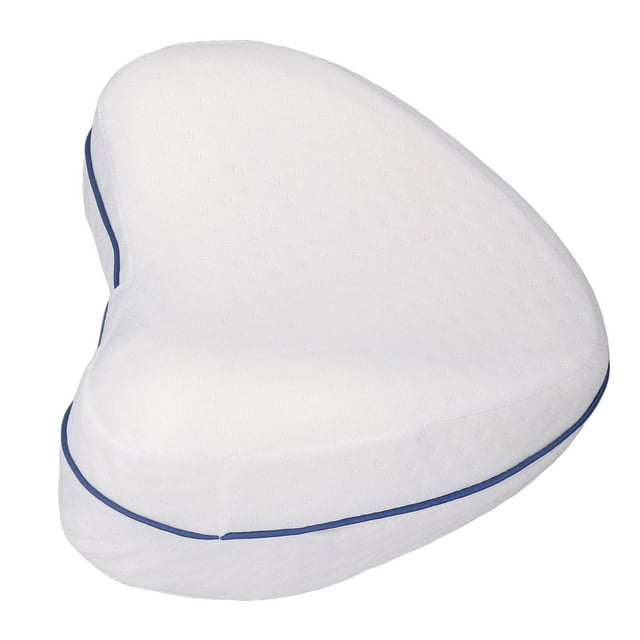 Almohada de Soporte de Espuma de Rodilla de Pierna, Espuma de Memoria Almohada de Pierna Reduce la Presión en Forma de Corazón Alivia la Fatiga para Las Mujeres Emarazadas para