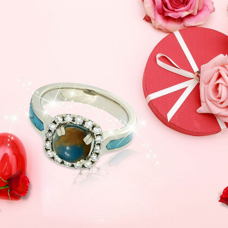 Jewelry For Women Rings Fashion Women S Turquoise Ring Zirconia
