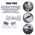 4 Pack Gutter Downspout Extensions Gutter Hinges Downspout Extension