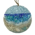 thumbnail image 5 of 4Pcs Sea Glass Suncatchers - Christmas Tree Beach Ornament - Beach Lover Holiday Gift - Hanging Ornament On Acrylic Circle Sea Glass Pieces Light Catcher for Beach Themed Home Interiors, 5 of 8