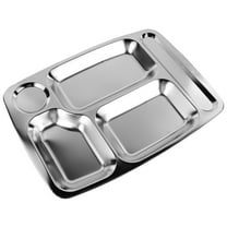 UPOUART Stainless Steel Food Service Tray for Hotels, Restaurants, Cafes - , Easy to Clean, 1 Piece