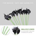 thumbnail image 4 of Zcyifa calla lily 10pcs Mini Artificial Calla Lily Bridal Wedding Fake Flowers Party Decor Bouquet PU Real Touch Flower (Black), 4 of 11