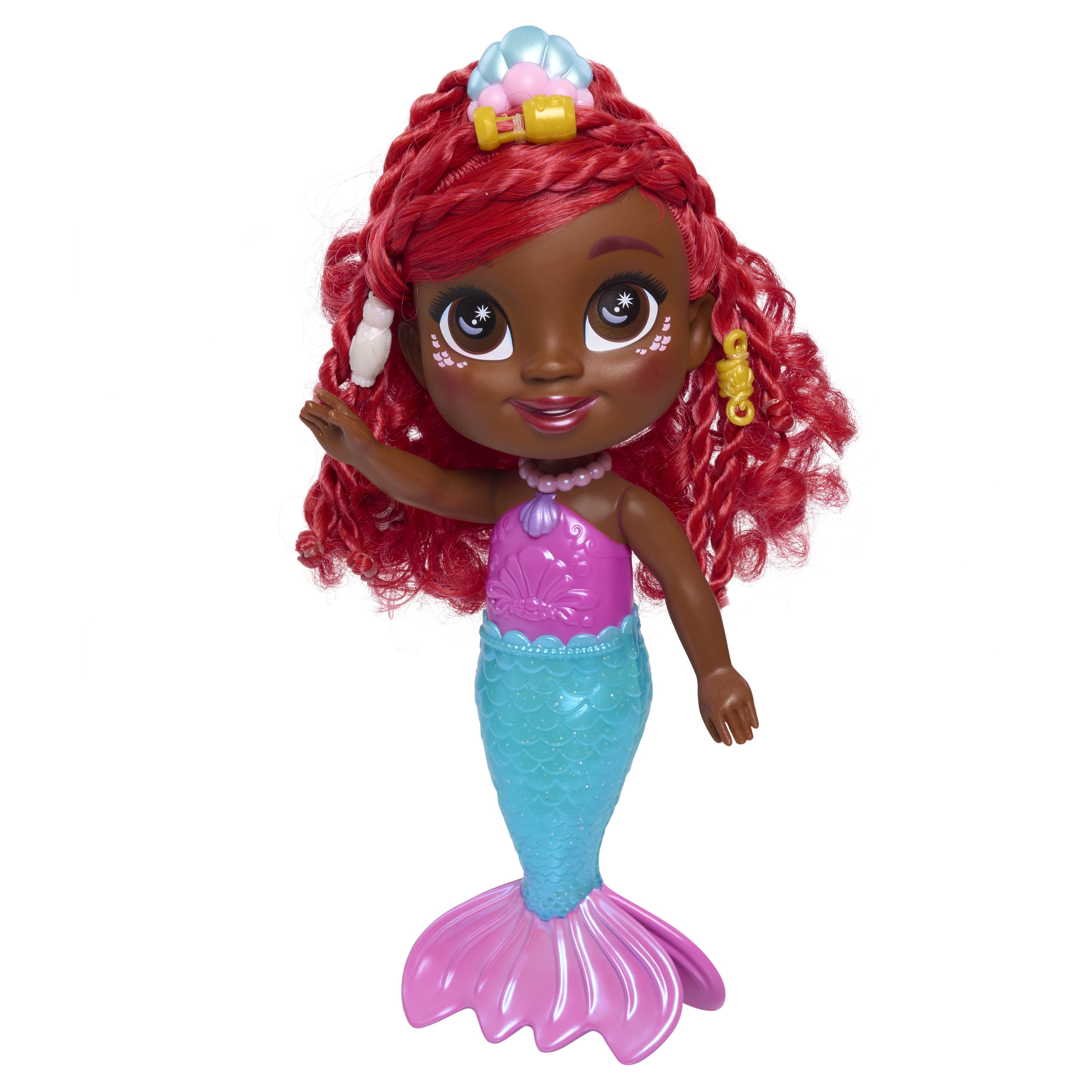 Disney Junior Atlantica Ariel Doll, 9.5 Inch Disney Toy for Kids Ages 3 and up