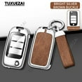 thumbnail image 4 of Zinc alloy+leather Key Cover Case Shell Holder For Roewe B 3 buttons RX5 MG3 MG5 MG6 MG7 MG ZS GT GS 350 360 750 W5 Accessories, 4 of 27