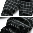 thumbnail image 3 of Keevoom Boys Dress Pants School Uniform Plaid Chino Skinny Fit Stretch Fashion Pants, 3 of 5
