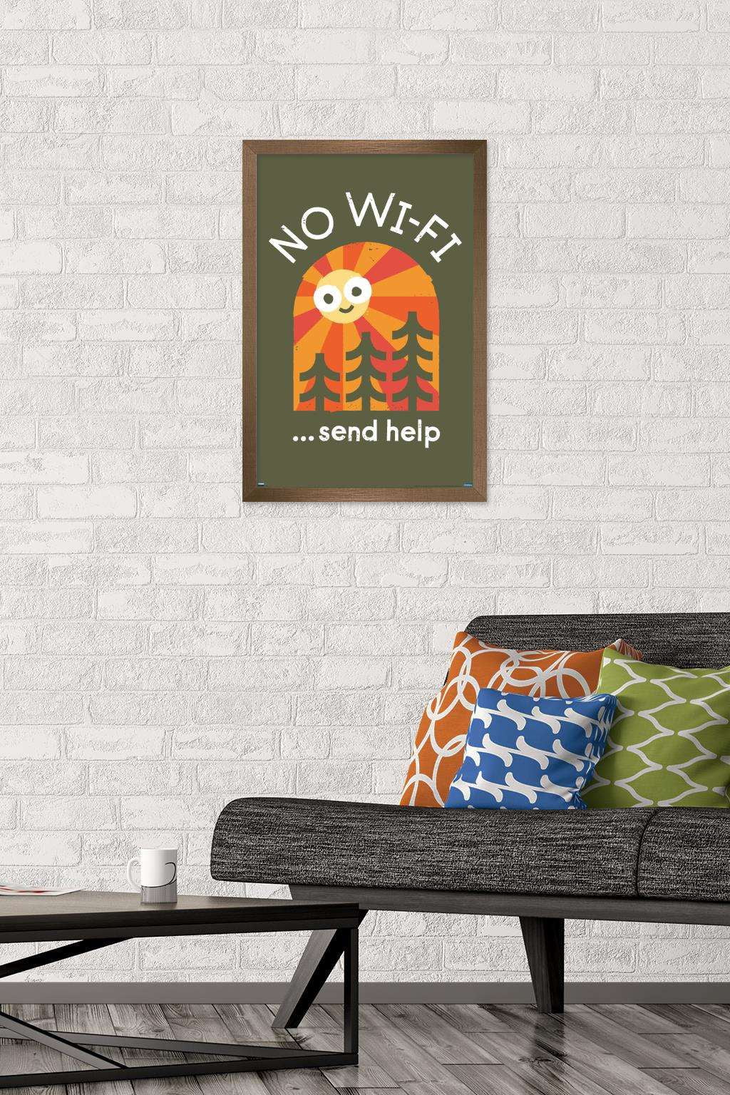 DaVid Olenick - Distress Signal Wall Poster, 14.725" x 22.375", Framed