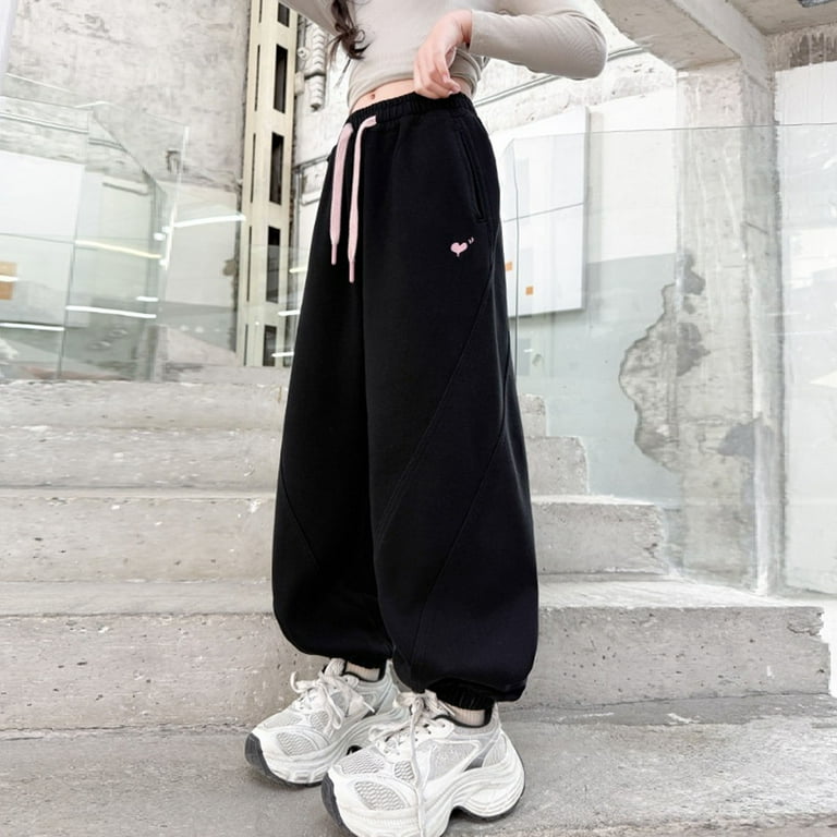 Teen Girl Clothes Baggy Grey Sweatpants Girls' Active Sweatpants