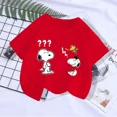 thumbnail image 3 of Camiseta de verano 2024 de Snoopy, camiseta de algodón para niño y niña, camiseta de Charlie Brown y Peanuts, camisetas de manga corta con dibujos animados para niños y niñas, 3 of 5