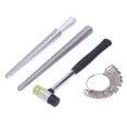 thumbnail image 4 of Ring Mandrel Sizer, Mandrel Sizer Aluminum Finger Rings Measuring Gauge Rubber Hammer Stick Jewelry Making Tools, Jewelry Sizers & Mandrels, 4 of 5