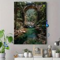 thumbnail image 4 of Nine Arches Bridge Sri Lanka Window View Canvas Print, Modern Window Style Scenic Art Ready To Hang, 4 of 8