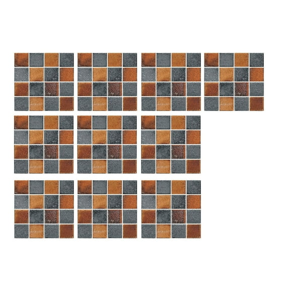 10 Sheet Peel and Stick Backsplash Mosaic Marble Backsplash Tile for Kitchen Self Adhesive Peel and Stick Wall Tiles for Bathroom Shower Furniture Camper 4"x4"