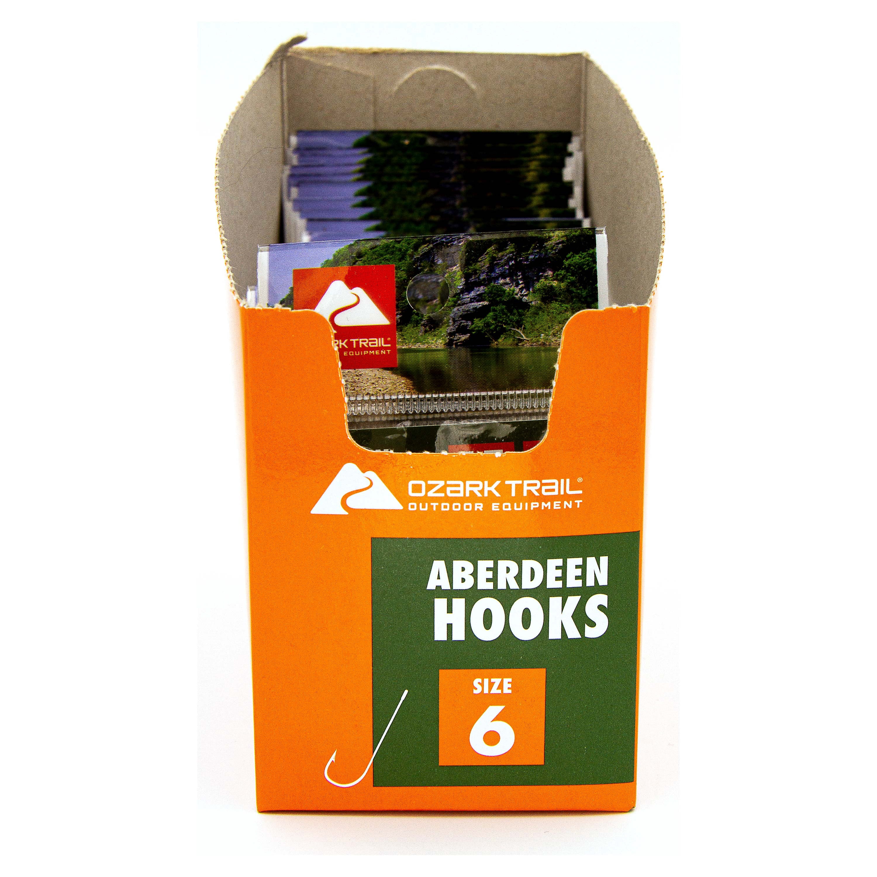 Ozark Trail Gold Aberdeen Light Wire Fishing Hooks Size 6 - 15 Pack