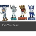 thumbnail image 3 of PATRIOTS SHAPE CUT MASCOT LOGO PENNANT WITH HEADER CARD, 3 of 5