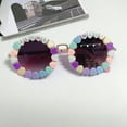 thumbnail image 3 of Aojekbee Kids Girls Boy Sunglasses Lightweight Beaded Frame Sun Protection Glasses for Toddler Outdoor Jewelry Accessories, 3 of 6