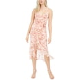 thumbnail image 1 of Bardot Womens Floral Midi Surplice Dress peach M, 1 of 1