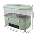 thumbnail image 5 of Sealed Multigrain Storage Box 2 Grids - Light Green, Transparent, ABS PET Material, for Home Rice and Grain Storage, 5 of 5