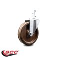 thumbnail image 2 of 5 Inch High Temp Phenolic Wheel Swivel 7/8 Inch Square Stem Caster SCC, 2 of 2