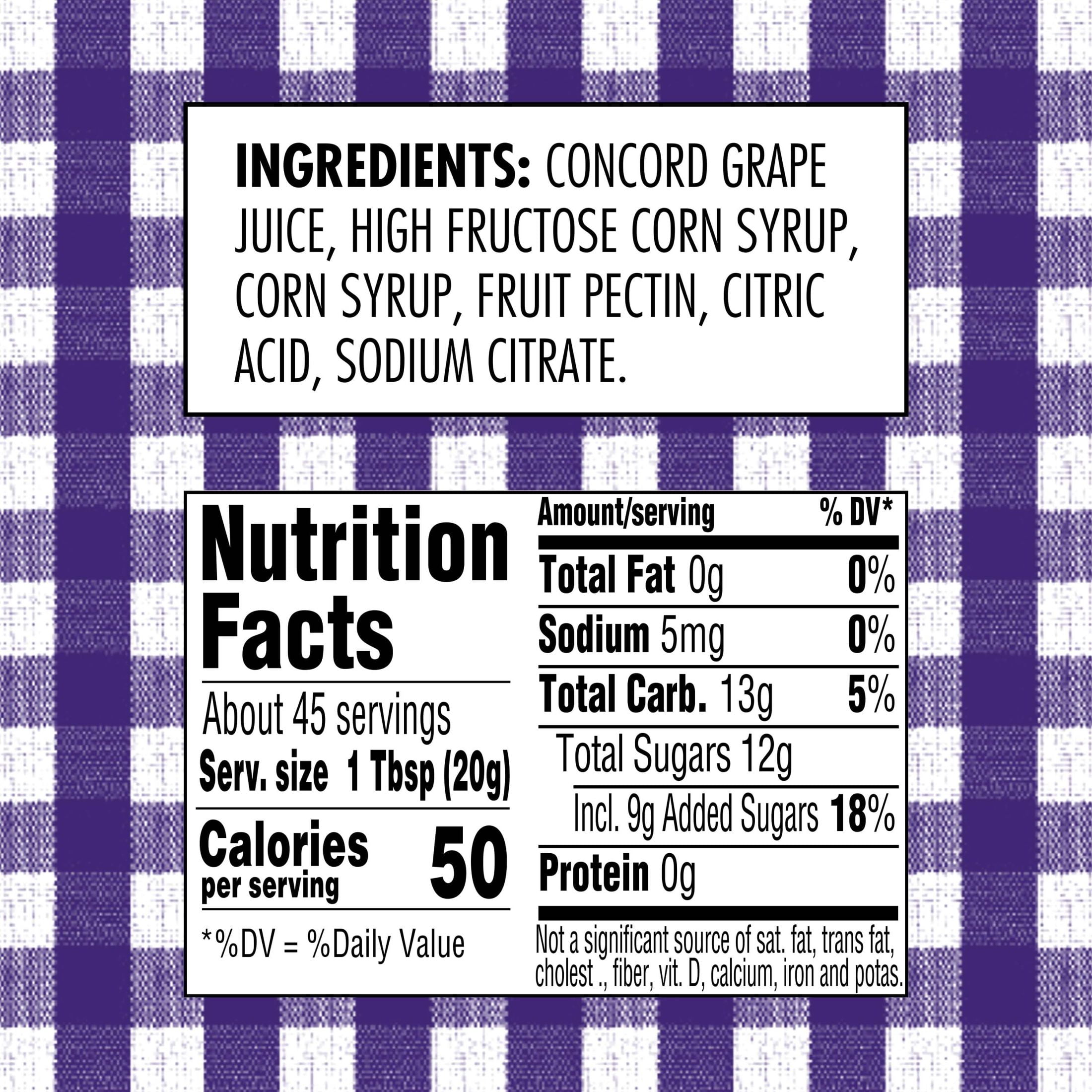 (12 pack) Smucker's Concord Grape Jelly, 32 oz Jar, Classic Fruit Jelly Spread