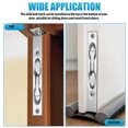 thumbnail image 3 of 2 Sets 6 Inch Stainless Steel Flush Bolt Door Latch for Double Doors - Concealed Slide Bolt Lock for French and Wood Doors Security, 3 of 9